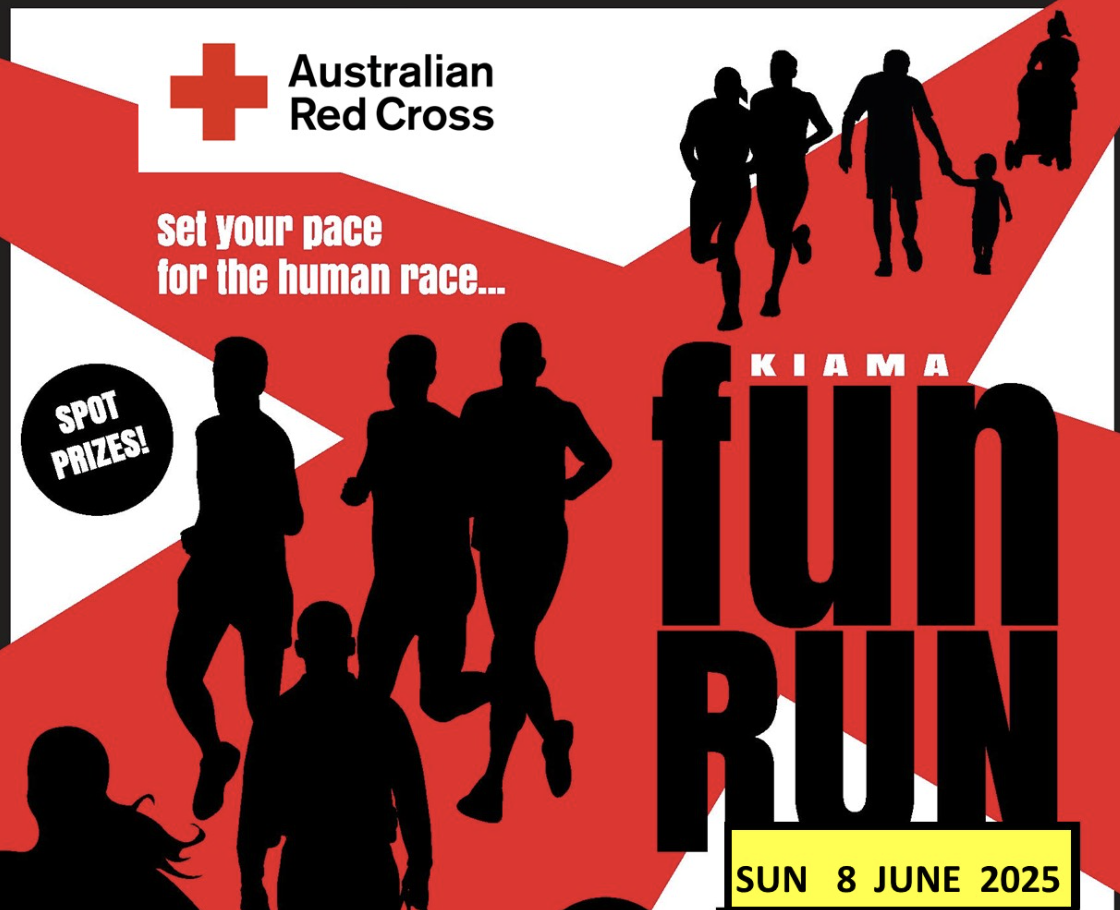 Flyer for Kiama Red Cross Fun Run